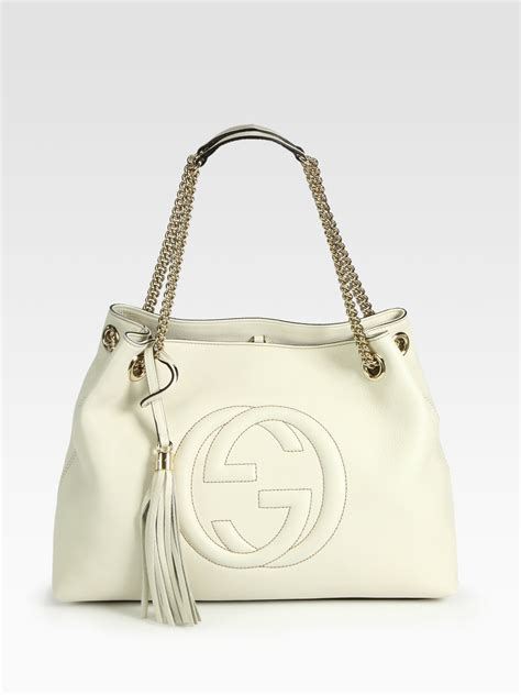 gucci shoulder bag white